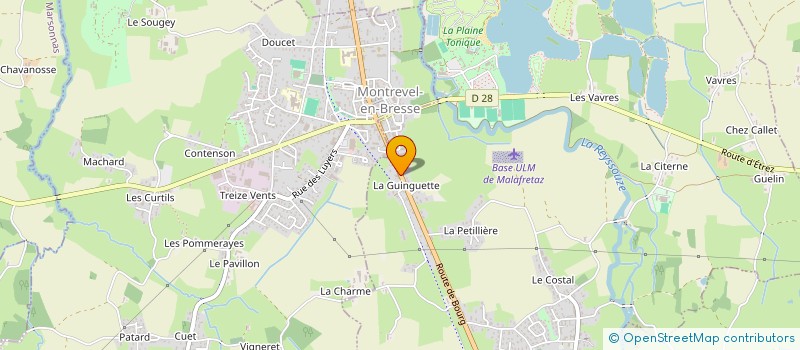 localisation de l'entreprise ENTREPRISE VANNIER à MALAFRETAZ
