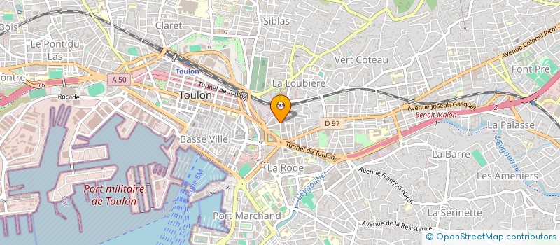 localisation de l'entreprise ENTREPRISE VAROISE D'EXPERTISE ET D'AUDIT à TOULON