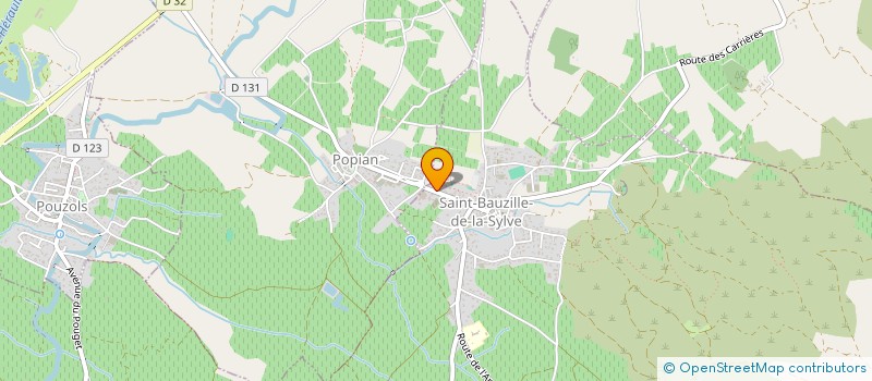 localisation de l'entreprise ENTREPRISE VAUNOIS ENJALRIC  SAINT-BAUZILLE-DE-LA-SYLVE