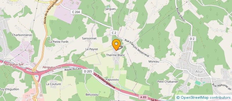 localisation de l'entreprise ENTREPRISE VAZ  SANILHAC