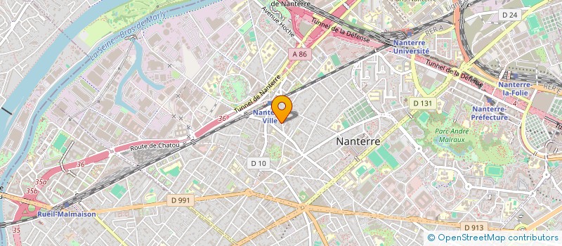 localisation de l'entreprise ENTREPRISE VELABARRO à NANTERRE