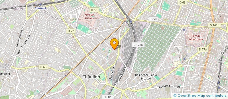 localisation de l'entreprise ENTREPRISE VERGONJEANNE ET CIE à CHATILLON