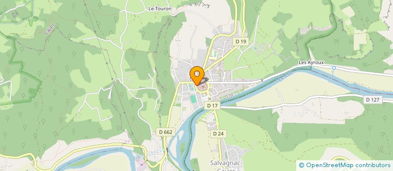localisation de l'entreprise ENTREPRISE VEUVE ROQUES ET FILS à CAJARC