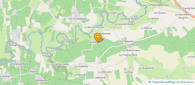 localisation de l'entreprise ENTREPRISE VIAUD à SEVREMOINE