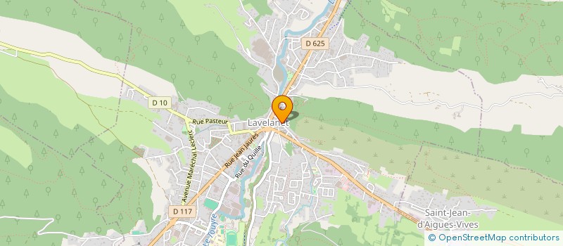 localisation de l'entreprise ENTREPRISE VIDAL à LAVELANET