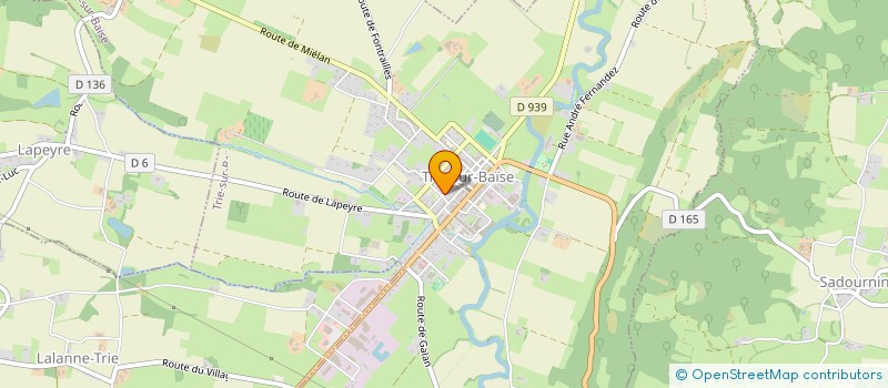 localisation de l'entreprise ENTREPRISE VIDAL CONSTRUCTION  TRIE-SUR-BAISE