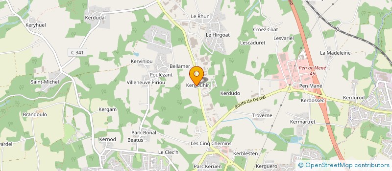 localisation de l'entreprise ENTREPRISE VIGOT SARL à GUIDEL