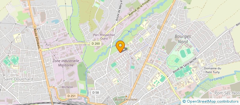 localisation de l'entreprise ENTREPRISE VIL PEINTURE  BOURGES