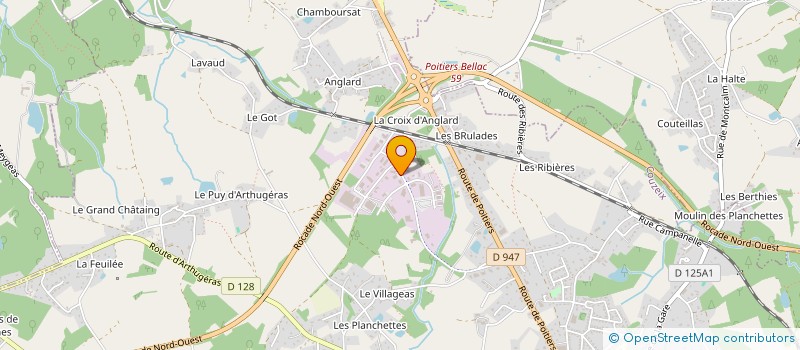 localisation de l'entreprise ENTREPRISE VILLEMONTEIL à COUZEIX