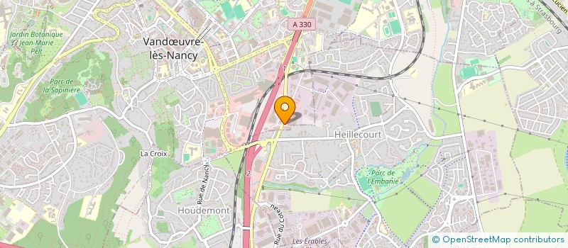 localisation de l'entreprise ENTREPRISE VINCENT ETIENNE  VANDUVRE-LES-NANCY