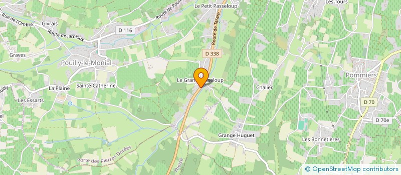 localisation de l'entreprise ENTREPRISE VINCENT FREYDIERE  PORTE DES PIERRES DOREES