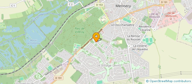 localisation de l'entreprise ENTREPRISE VISIBLE à MENNECY