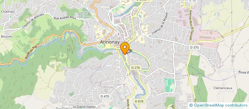 localisation de l'entreprise ENTREPRISE VIVAROISE DE TRAVAUX PUBLICS  BOULIEU-LES-ANNONAY