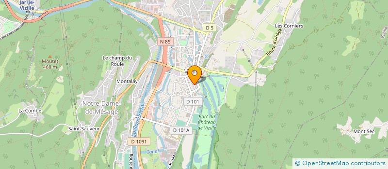 localisation de l'entreprise ENTREPRISE VIZILLOISE D ELECTRICITE à VIZILLE