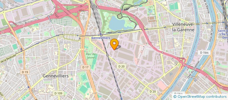 localisation de l'entreprise ENTREPRISE VOISIN S A  GENNEVILLIERS