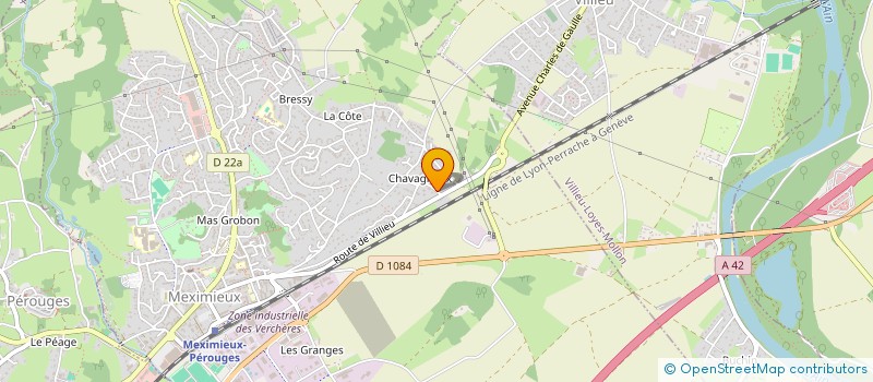 localisation de l'entreprise ENTREPRISE VOLLAND à MEXIMIEUX