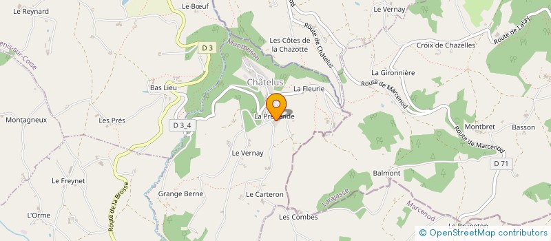 localisation de l'entreprise ENTREPRISE VOUTE à SAINT-SYMPHORIEN-SUR-COISE