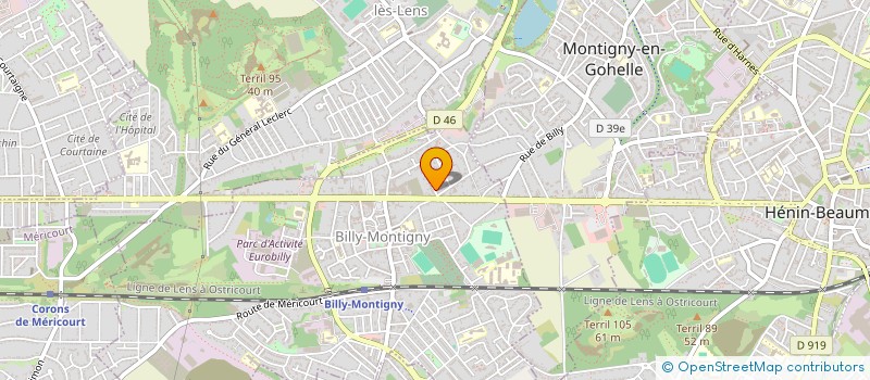 localisation de l'entreprise ENTREPRISE WARTEL à BILLY-MONTIGNY