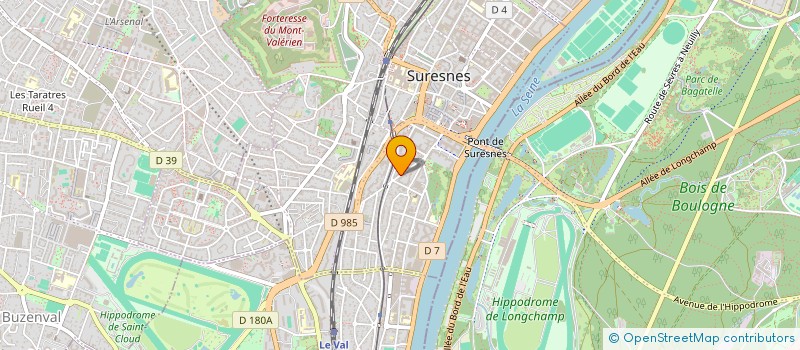 localisation de l'entreprise ENTREPRISE WATELET BATIMENT à SURESNES