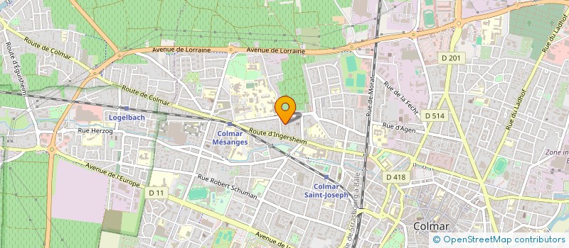 localisation de l'entreprise ENTREPRISE WILLMANN  COLMAR