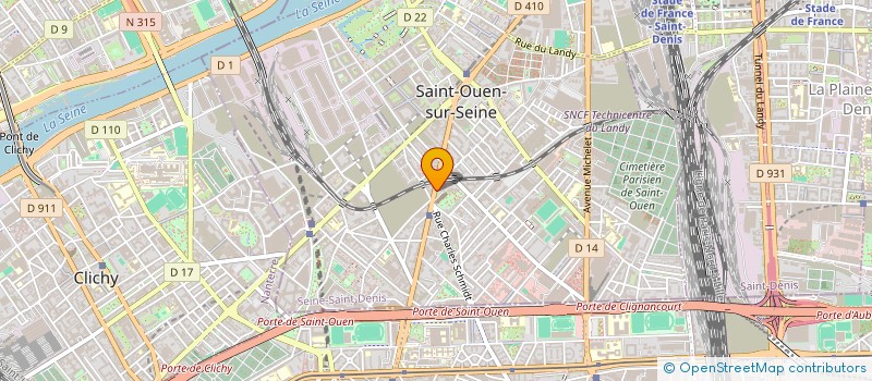 localisation de l'entreprise ENTREPRISE WULF à SAINT-OUEN-SUR-SEINE