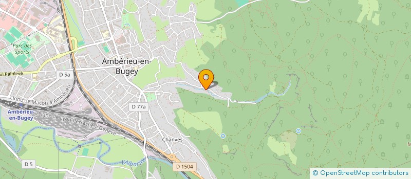localisation de l'entreprise ENTREPRISE Y LETOURNEUR à AMBERIEU-EN-BUGEY