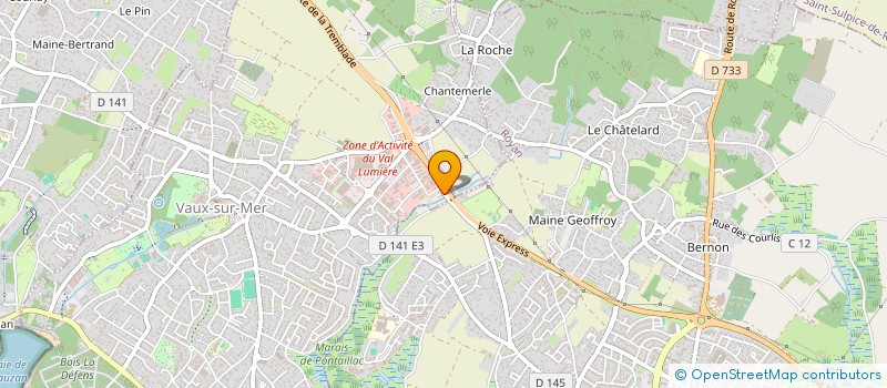 localisation de l'entreprise ENTREPRISE YANN RIVIERE  VAUX-SUR-MER