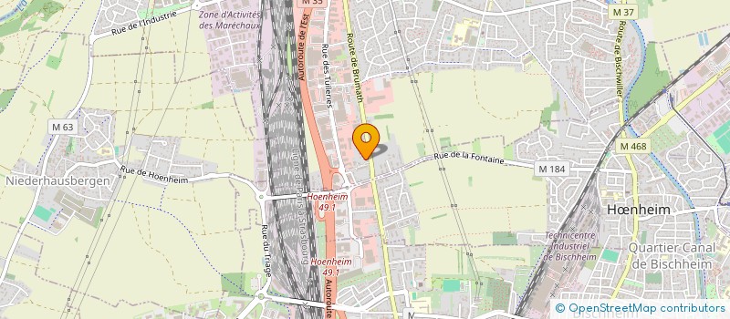 localisation de l'entreprise ENTREPRISE YD  SOUFFELWEYERSHEIM