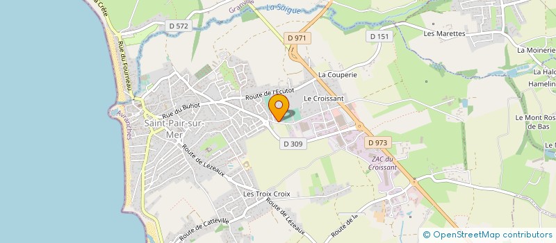 localisation de l'entreprise ENTREPRISE YGER à SAINT-PAIR-SUR-MER