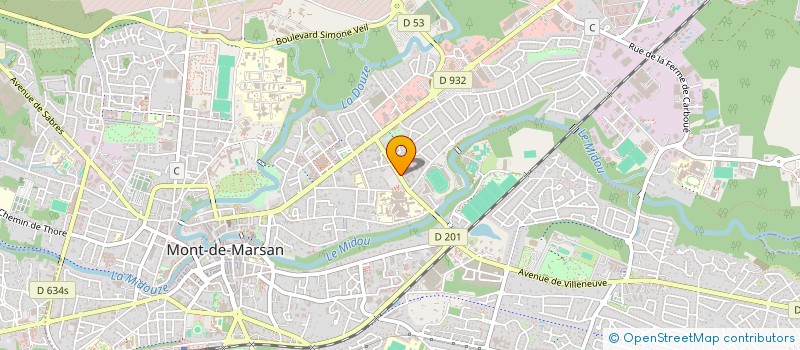 localisation de l'entreprise ENTREPRISE ZANETTIN ET FILS  MONT-DE-MARSAN