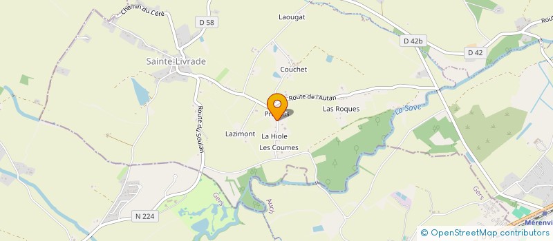 localisation de l'entreprise ENTREPRISE ZIGLER FRANCK à SAINTE-LIVRADE