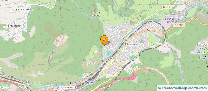 localisation de l'entreprise ENTREPRISE ZOPPI à MODANE