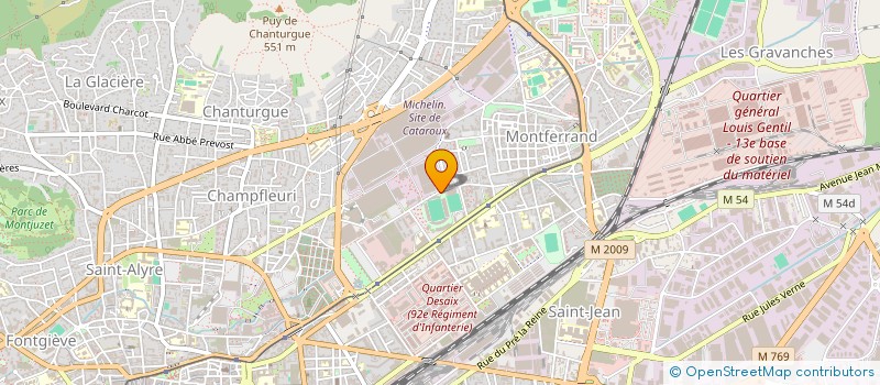 localisation de l'entreprise ENTREPRISES ASM EN MELEES  CLERMONT-FERRAND