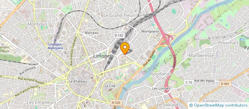 localisation de l'entreprise ENTREPRISES COLOREES à LIMOGES
