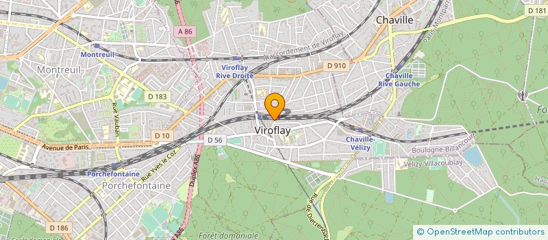 localisation de l'entreprise ENTREPRISES DE COORDINATION ET LOGISTIQUE APPLIQUEE A L'INFORMATIQUE REGIONALE à VIROFLAY