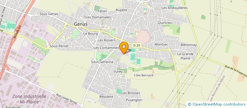 localisation de l'entreprise ENTREPRISES DIMITRIO FRERES  GENAS