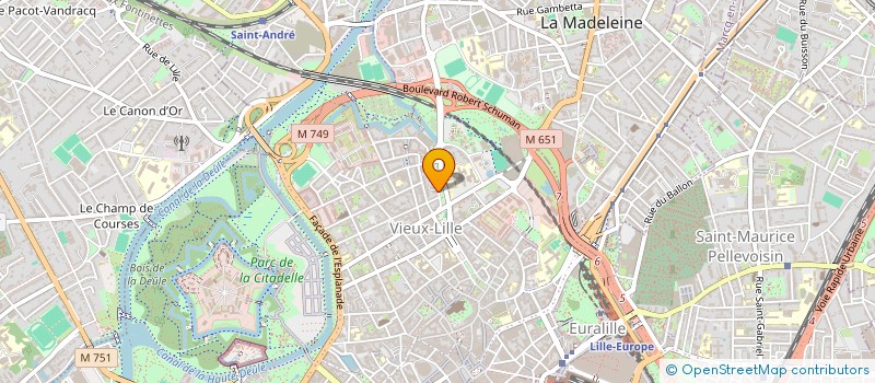 localisation de l'entreprise ENTREPRISES ET COMMUNICATION à LILLE