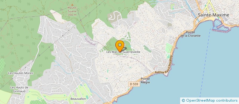 localisation de l'entreprise ENTREPRISES POLYBUILD à SAINTE-MAXIME