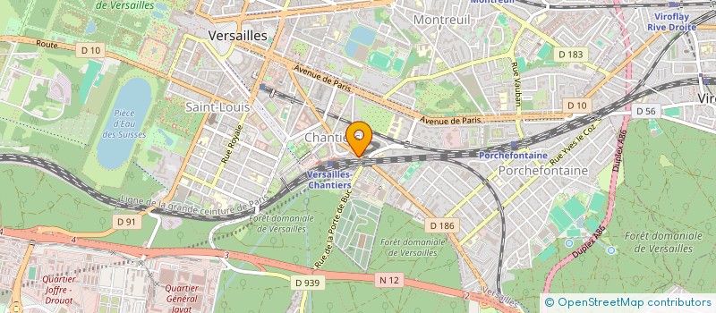 localisation de l'entreprise ENTREPRISES & PROPRETE SERVICES à VERSAILLES