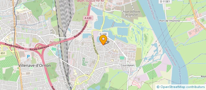 localisation de l'entreprise ENTREPRISES TRAMASSET  VILLENAVE-D'ORNON