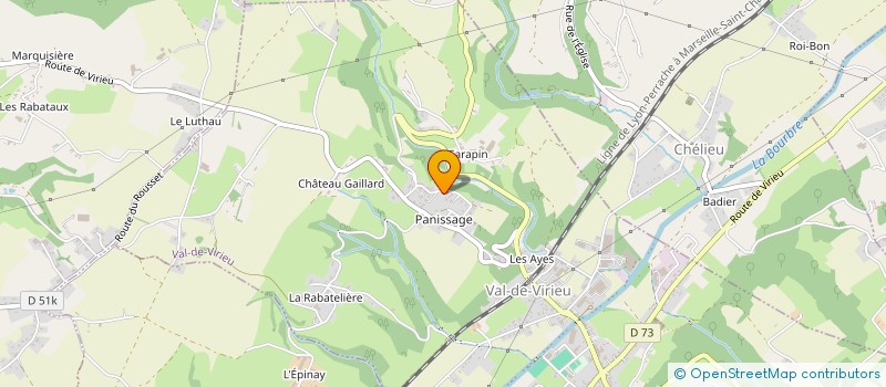 localisation de l'entreprise ENTRER EN MATIERES  VAL-DE-VIRIEU