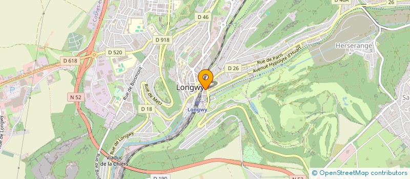 localisation de l'entreprise ENTRETIEN AUTO 54 à LONGWY