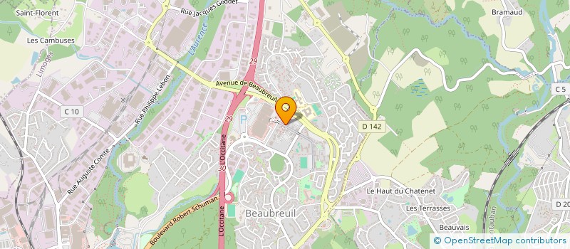 localisation de l'entreprise ENTRETIEN BOIS ET FORETS à LIMOGES