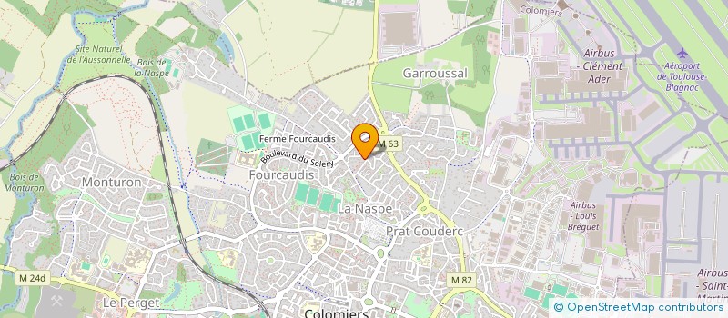 localisation de l'entreprise ENTRETIEN CHAUDIERE 31 à COLOMIERS