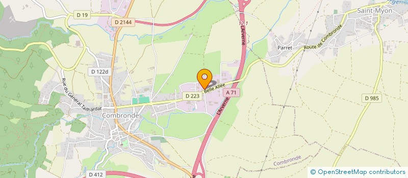 localisation de l'entreprise ENTRETIEN CHAUFFAGE DU CENTRE à COMBRONDE