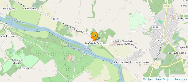 localisation de l'entreprise ENTRETIEN CHAUFFAGE SERVICE à SEGRE-EN-ANJOU BLEU
