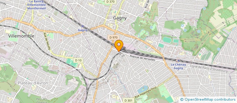localisation de l'entreprise ENTRETIEN DECORATION PEINTURE  GAGNY