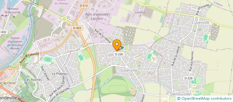 localisation de l'entreprise ENTRETIEN DEPANNAGE CHAUFFAGE à GIBERVILLE