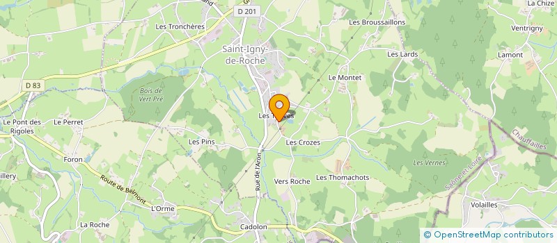 localisation de l'entreprise ENTRETIEN DES BOIS DU HAUT BEAUJOLAIS  SAINT-IGNY-DE-ROCHE