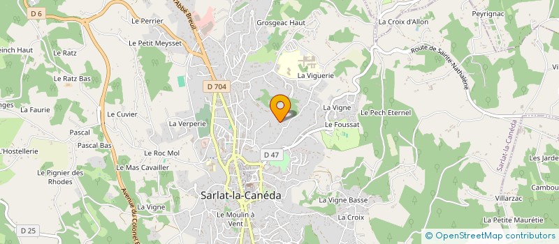 localisation de l'entreprise ENTRETIEN DES CHEMINS DE RANDONNEES - PETIT TRAVAUX TP ET FORESTTIER-ORGANISATION DE MANIFESTATION à SARLAT-LA-CANEDA